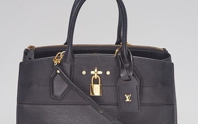 Louis Vuitton Black Leather City