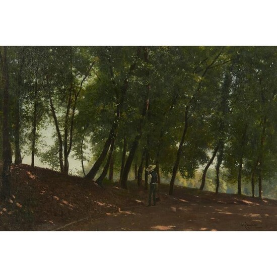 MANNER OF GUIDO CARMIGNANI FIGURE IN WOODLAND SHADE