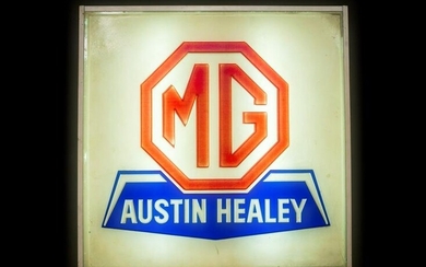 MG Austin-Healey Illuminated Sign