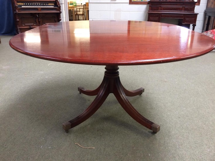 Mahogany single pedestal dining table, bought in the 1970's ...