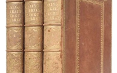 Manning (Owen & Bray, W.). The History and Antiquities of the county of Surrey, 3 vols., 1804-14