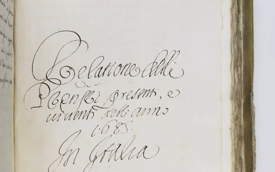 Manuscrit - Voyages diplomatiques fin XVIe-XVIIe siècles.