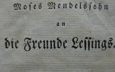 Mendelssohn - An Freund Lessings