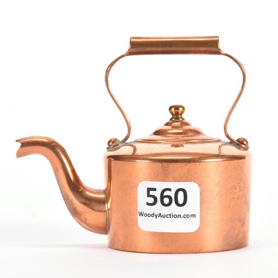 Miniature 19th Century Copper Tea Kettle