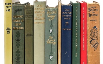 New England History (10) Antique Books