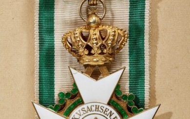 Orden & Ehrenzeichen Deutschland - Royaume de Saxe : Ordre du Mérite. Croix de Commandeur,...