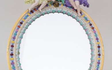Ovaler Spiegel / An oval mirror, Meissen, Mitte...