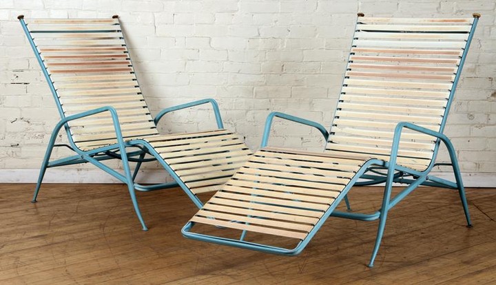 PR ALUMINUM PATIO LOUNGE CHAIRS BY TROY SUNSHADE