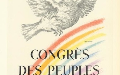 Pablo Picasso lithograph poster "Congress of People for