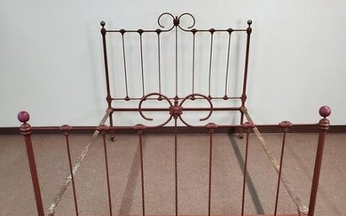 Painted Iron Bed