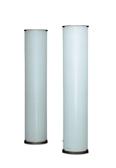 Pair of Pirellone floor lamps, designed in 1967, Gio Ponti