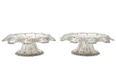 Pair of Tiffany & Co. Sterling Silver Tazzae 1892-1902
