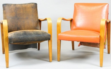 Pair of mid century arm chairs
