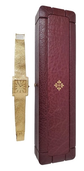 Patek Philippe 3553-1 Gubelin 18k Gold Mens Mid Century Textured Dial & Case Mechanical Watch w Box