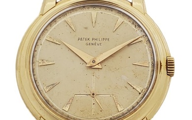 Patek Philippe Calatrava 2525 18k Gold Beveled Vintage Mens Wrist Watch