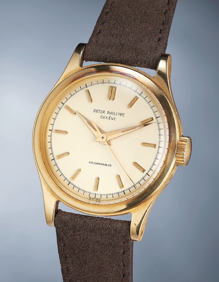 Patek Philippe, Ref. 2508 A highly rare and attractive yellow gold wristwatch with center seconds, luminous markers and hands