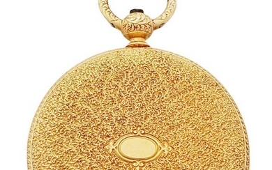 Patek Philippe Tiffany & Co 18k Gold Hunter Keywind Antique Pocket Watch