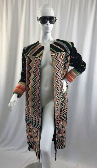 Patricus Vintage Hand-Embroidered Multicolored Coat