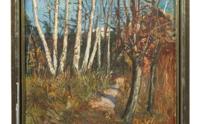 Phillipp Vergott (1887 -1939) - "A forrest with birch