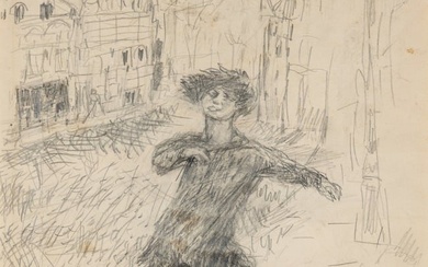 Pierre Bonnard(French, 1867–1947)Jeune fille dansant dans la rue, c. 1900-1910