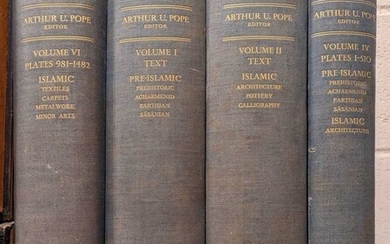 Pope (Arthur Upham). A Survey of Persian Arts, 4 vols (of 6), Oxford University Press, 1938-39