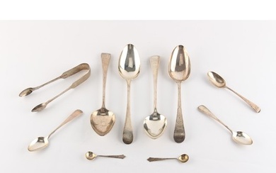 Property of a lady - a quantity of silver flatware, mostly G...