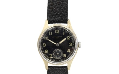 RECORD WATCH CO - A 1940's stainless steel German military-i...