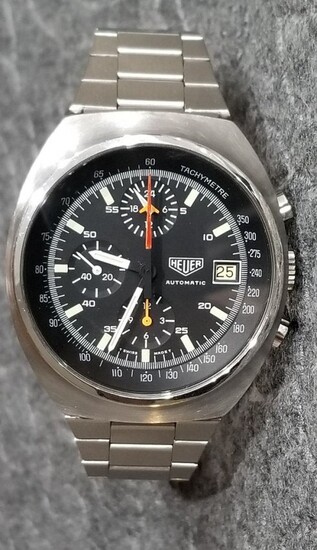 Rare 1980 Heuer Pasadena chronograph watch with