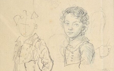 Attr. a Giovanni Carnovali detto il Piccio (Montegrino Valtravaglia , 1804 - Cremona, 1873), Ritratto di bambino