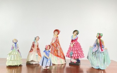 Royal Doulton: a collection of six eraly figures comprising ...