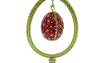Russian Imperial Egg, Trinket Jewel Box, Display Stand
