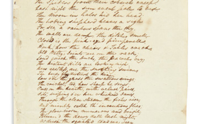 "OUR JAUNT MUST BE PUT OFF TO-MORROW" (SCIENTISTS.) JENNER, EDWARD. Autograph Manuscript Signed,...