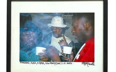 SIGNED RICKY POWELL WU TANG CLAN PHOTO 21"