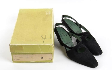 SYBILLA POR FARRUTX SUEDE SHOES Early 90s Black suede shoes,...