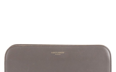 Saint Laurent Zip-Around Wallet in Calfskin Leather with Box