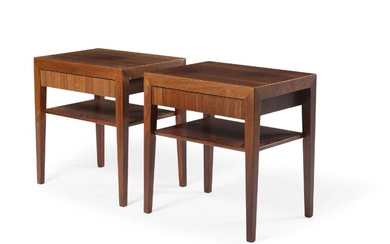 Severin Hansen Jr. (, Denmark, 20th century) A pair of Brazilian rosewood...
