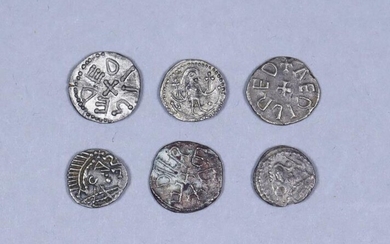 Six Silver Sceatas, Northumbria/York (685-867)