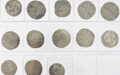 Small lot with older silver coins incl. Spain Ferdinand &...
