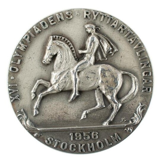 Stockholm 1956 Summer Olympics Silver Winner's Medal