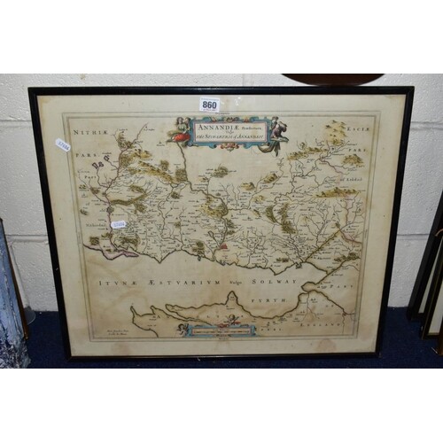 TIMOTHY PONT AND J. BLAEU, a map of Dumfries circa 1654 or l...