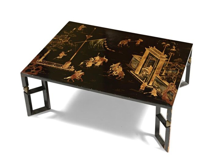Rectangular coffee table made of a late 19th century lacquer...