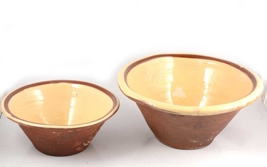 Teo glazed earthenware pancheons