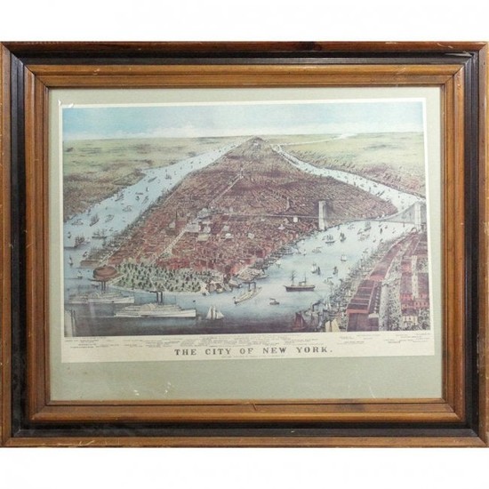 The City of New York, Currier & Ives Reproduced