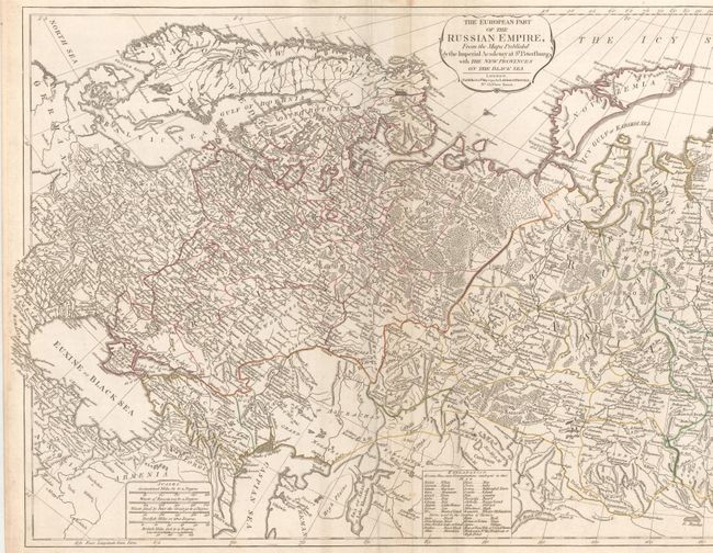 "The European Part of the Russian Empire, from the Maps Published by the Imperial Academy of St. Petersburg... [joined with] The Asiatic Part of the Russian Empire...", Laurie & Whittle