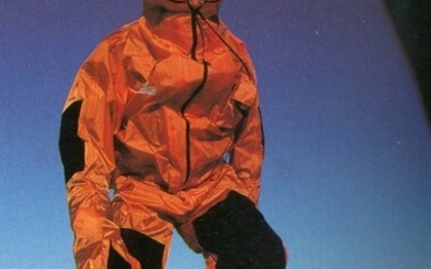 The iconic Immersion Suit (referred to by Pen Hadow as "Mr Orange" on the expedition) used to c...