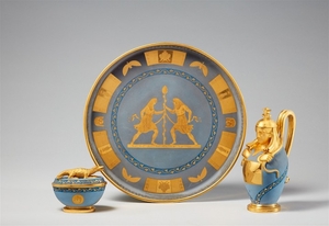 Three items from a Vienna porcelain service i ...
