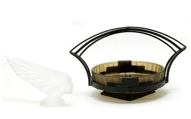 Two Art Deco Style Items, Lalique 'Victoire' Hood