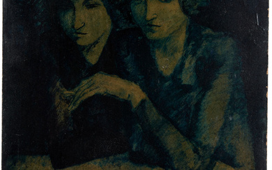 Ubaldo OPPI 1889-1942 Deux femmes au café - 1903
