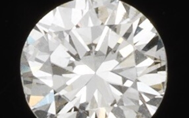 Unmounted 0.98 ct Round Cut Diamond, K SI1, Chip, Fluorescece