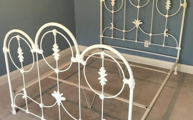 Victorian Style Painted Wrought Iron Bed Frame